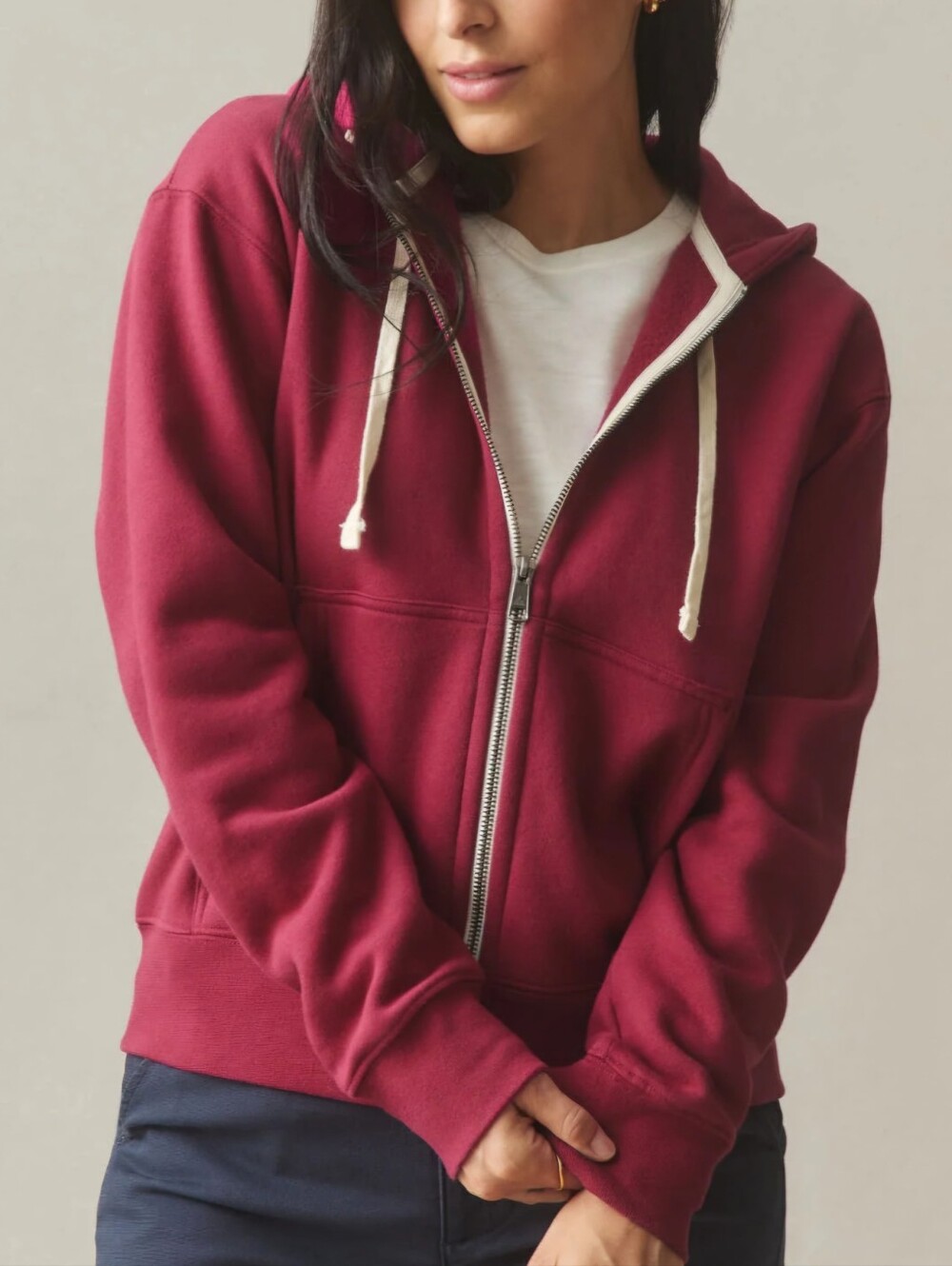 American Giant Women's Large Classic Full Zip Hoodie Sweatshirt NWOT